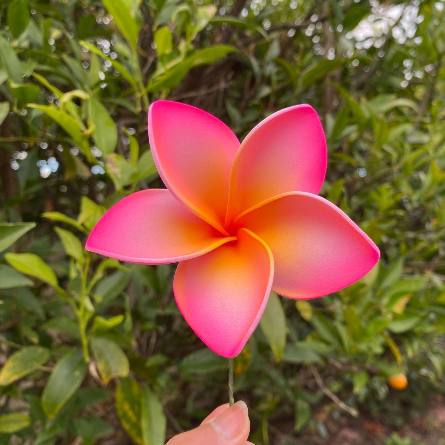 Amaia Large Frangipani Sei Faux Hair Flowers Pacific Islander Womens Accessories 9cm Tekiteki - Island Aesthetica