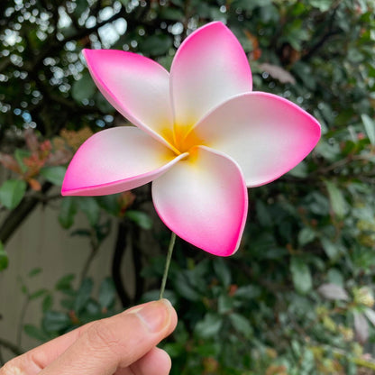 Amaia Large Frangipani Sei Faux Hair Flowers Pacific Islander Womens Accessories 9cm Tekiteki - Island Aesthetica