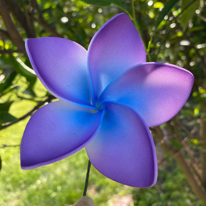 Amaia Large Frangipani Sei Faux Hair Flowers Pacific Islander Womens Accessories 9cm Tekiteki - Island Aesthetica