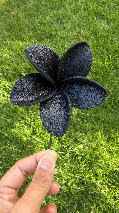 Frangipani Glitter Sei Tropical Hair Flowers 7cm Special Occasions Size M