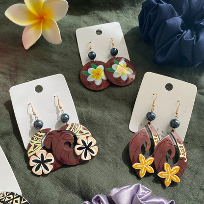 Pearl Drop Earrings Pacific Island Accessories