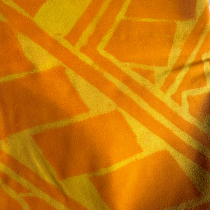 2m Sunburst Pastel Block Print Table Clothe or Ie Lavalava Women's Pareo Cotton Poplin Sarong Beach Cover Up Size L