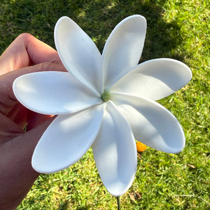 White Tiare Sei Hair Flowers 9.5cm