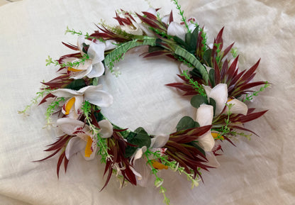 Pale Haku Lei Hawaiian Floral Crowns Lei Po’o