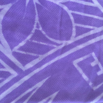 2m Lavender Pastel Block Print Table Cloth or Ie Lavalava Women's Pareo Cotton Poplin Sarong Beach Cover Up Size L
