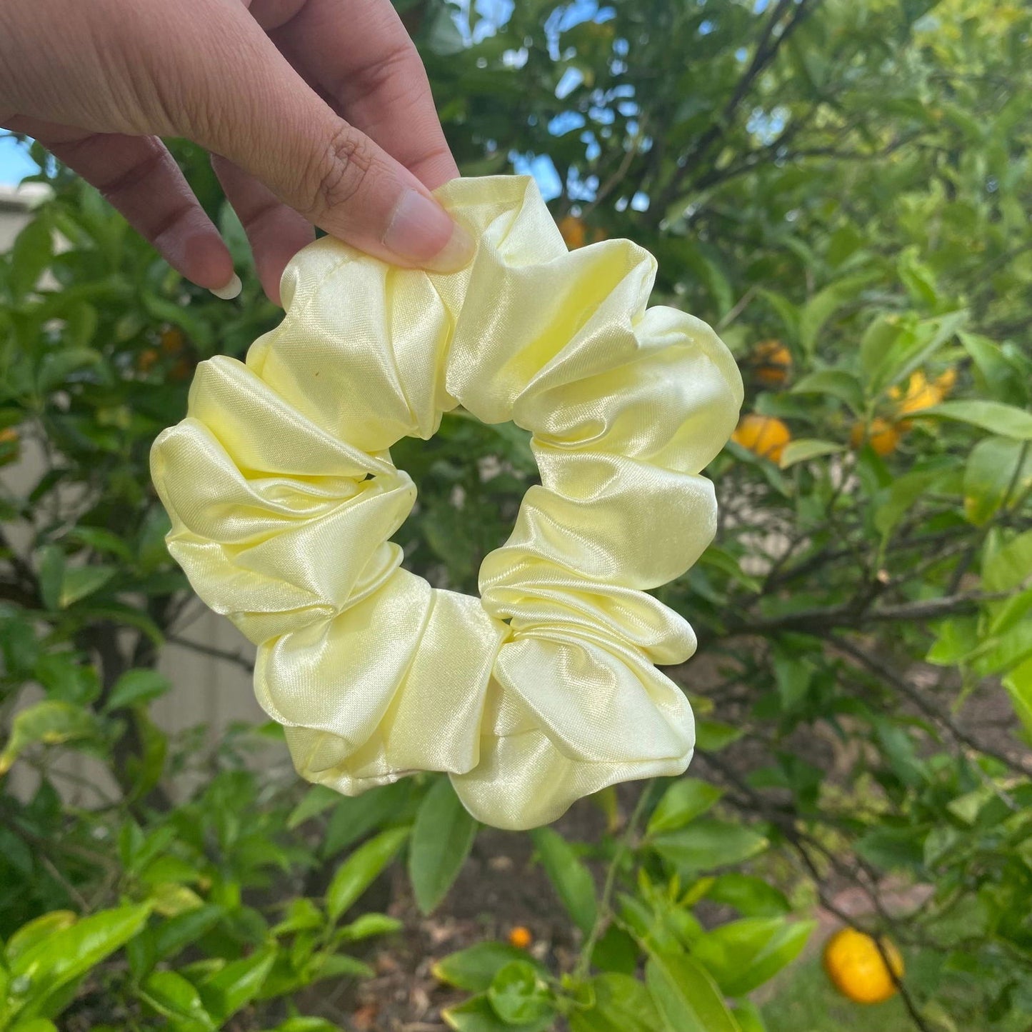 Bertha Large Satin Scrunchies Hair Accessories - Island Aesthetica