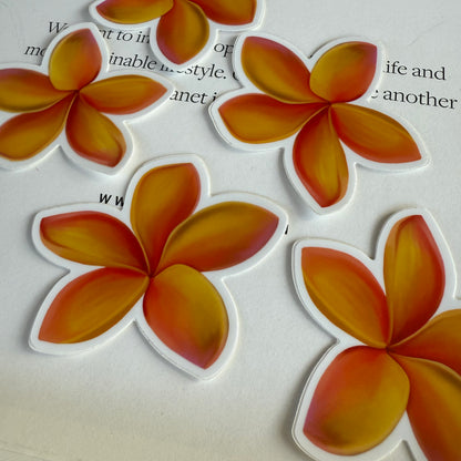 Plumeria Stickers