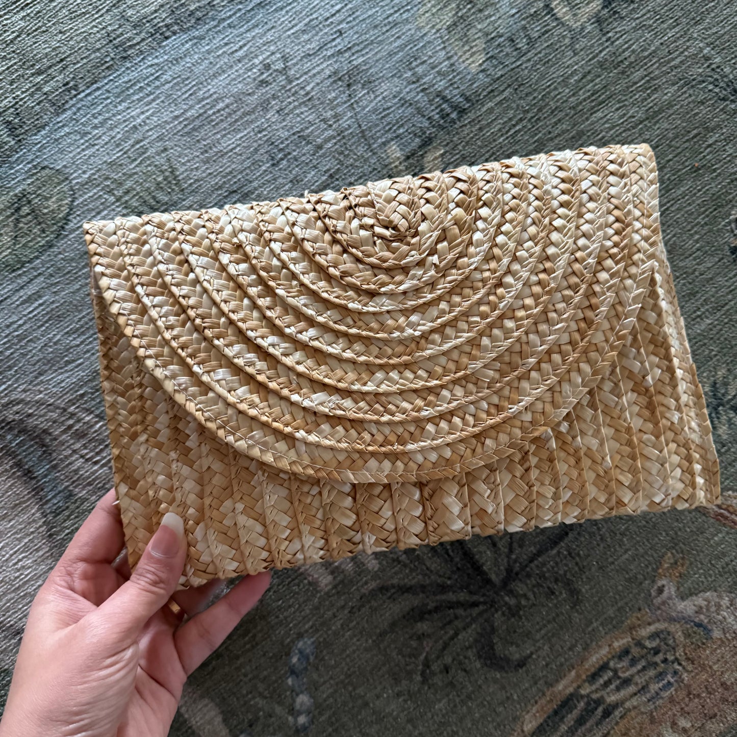 Straw Woven Beach Clutch Island Purse Handbag