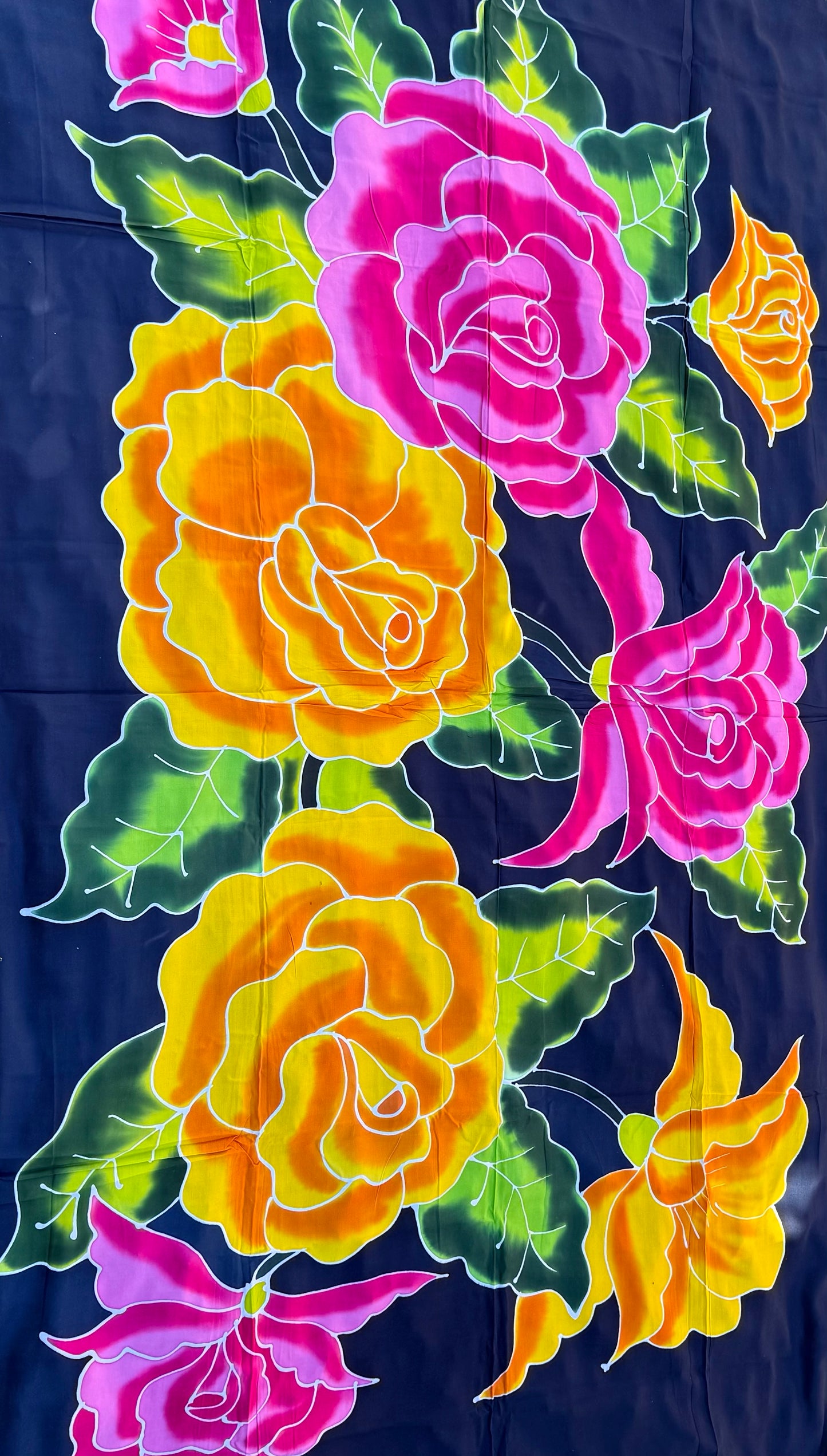 2m Ie Lavalava Women's Pareu Floral Sarong Beach Tropical Cover Up Size L Rayon Ie Sulu Tupenu