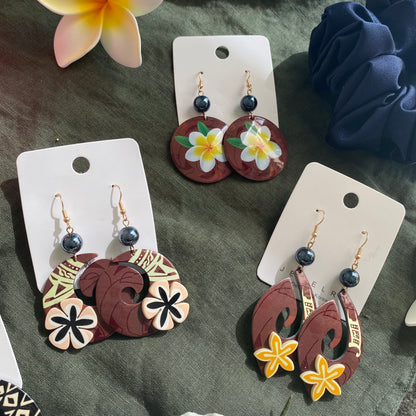 Pearl Drop Earrings Pacific Island Accessories