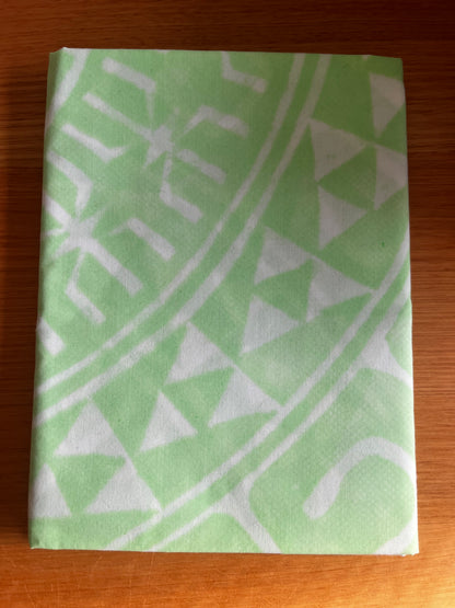 2m Pastel Block Print Table Cloth or Ie Lavalava Women's Pareo Cotton Poplin Sarong Beach Cover Up Size L