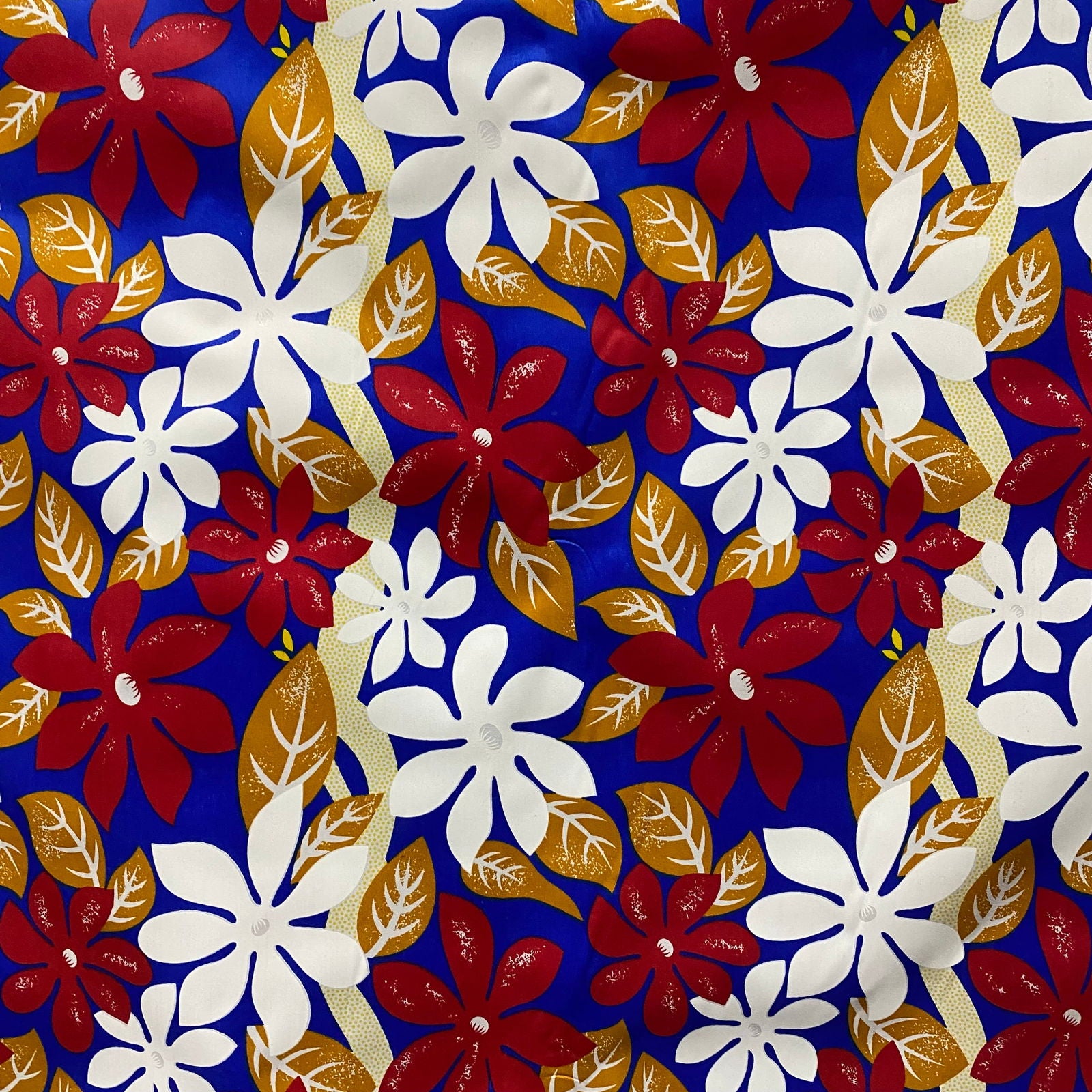 Cotton Poplin Floral Polynesian Printed Fabric Material (by the meter) #product_variant# - Island Aesthetica
