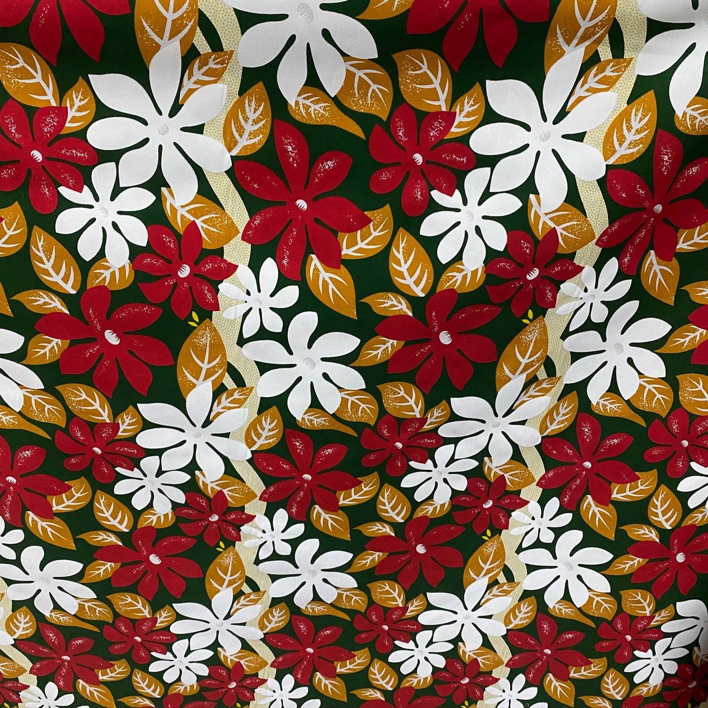 Cotton Poplin Floral Polynesian Printed Fabric Material (by the meter) #product_variant# - Island Aesthetica