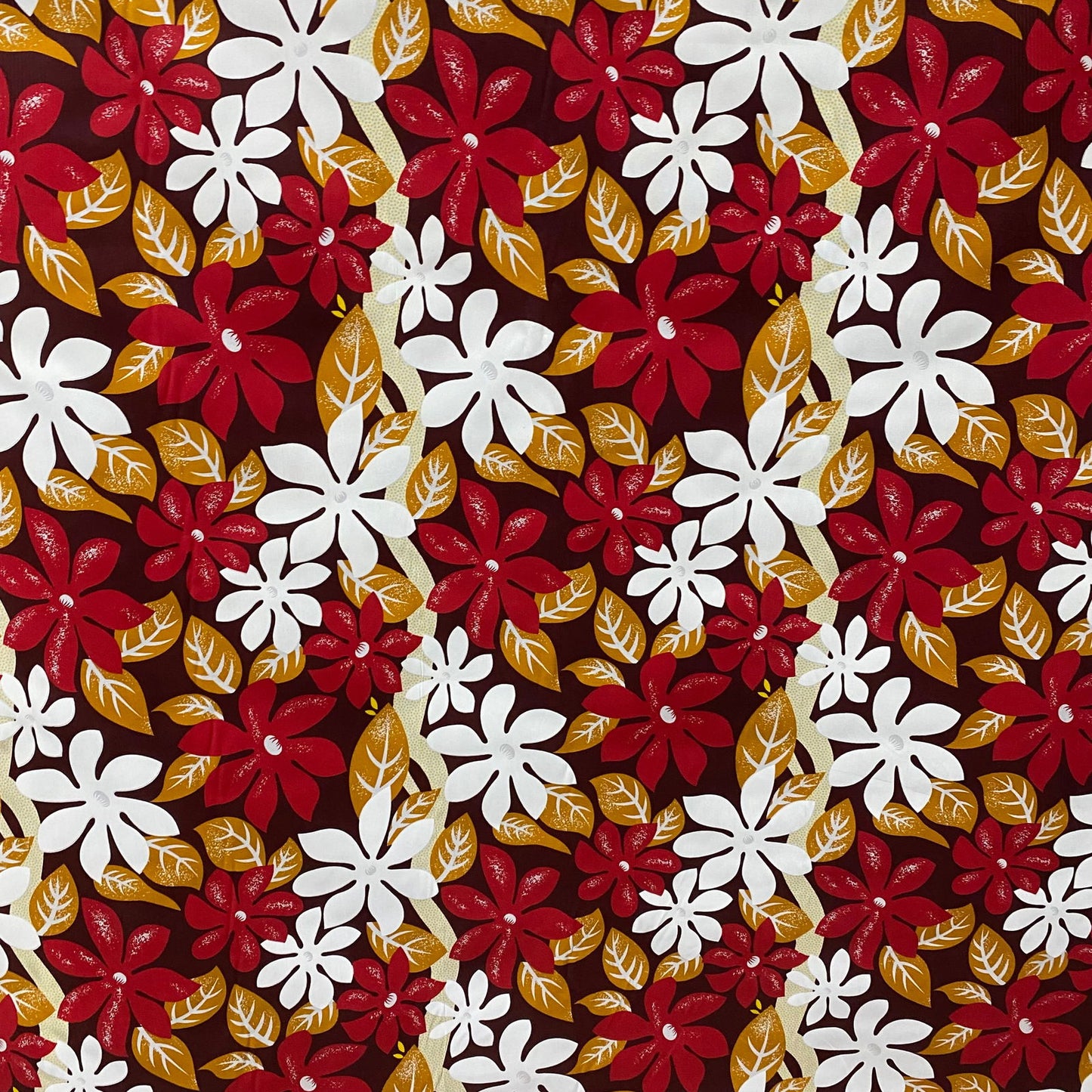 Cotton Poplin Floral Polynesian Printed Fabric Material (by the meter) #product_variant# - Island Aesthetica