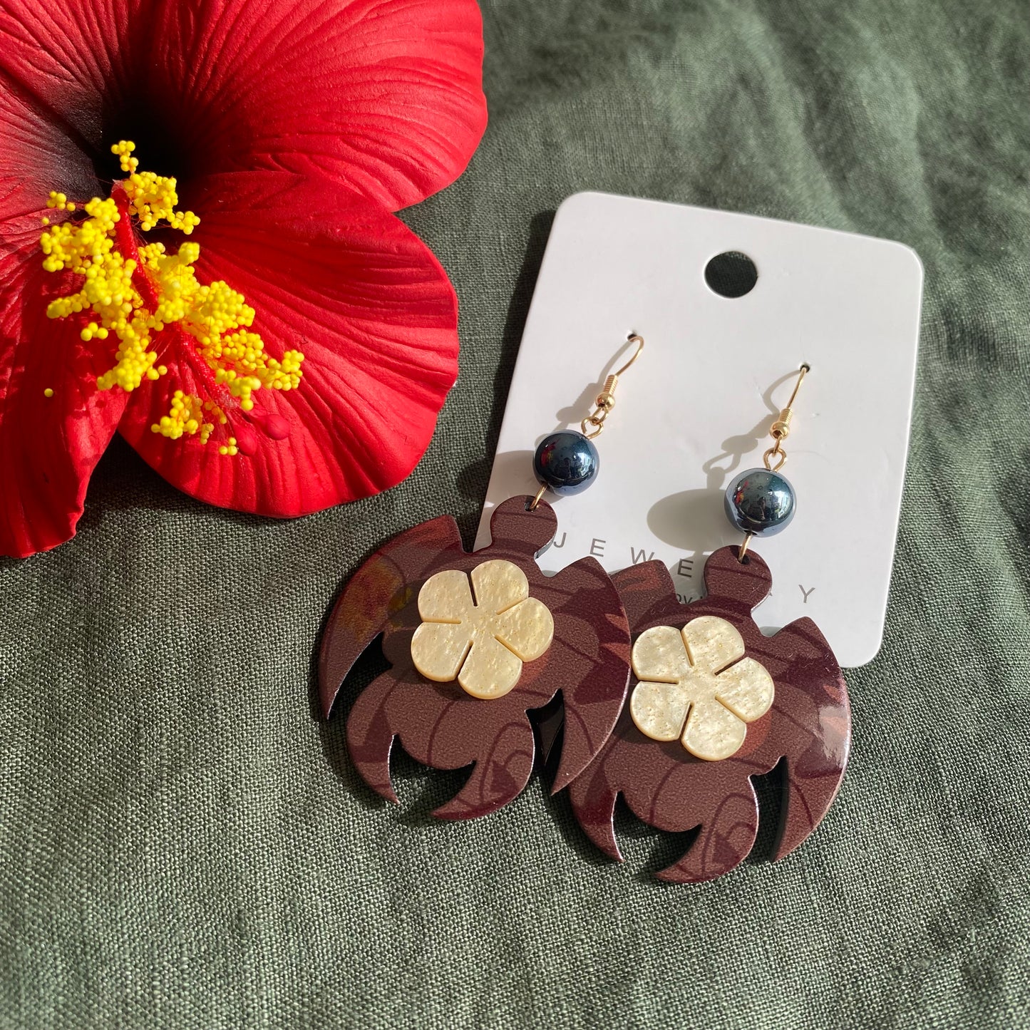Pearl Drop Earrings Pacific Island Accessories