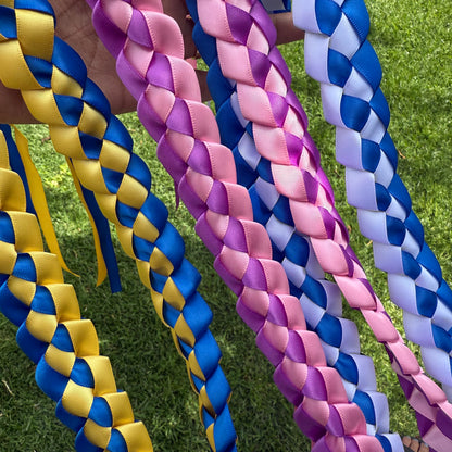 Ribbon Braided Graduation Lei Open Ended Ula