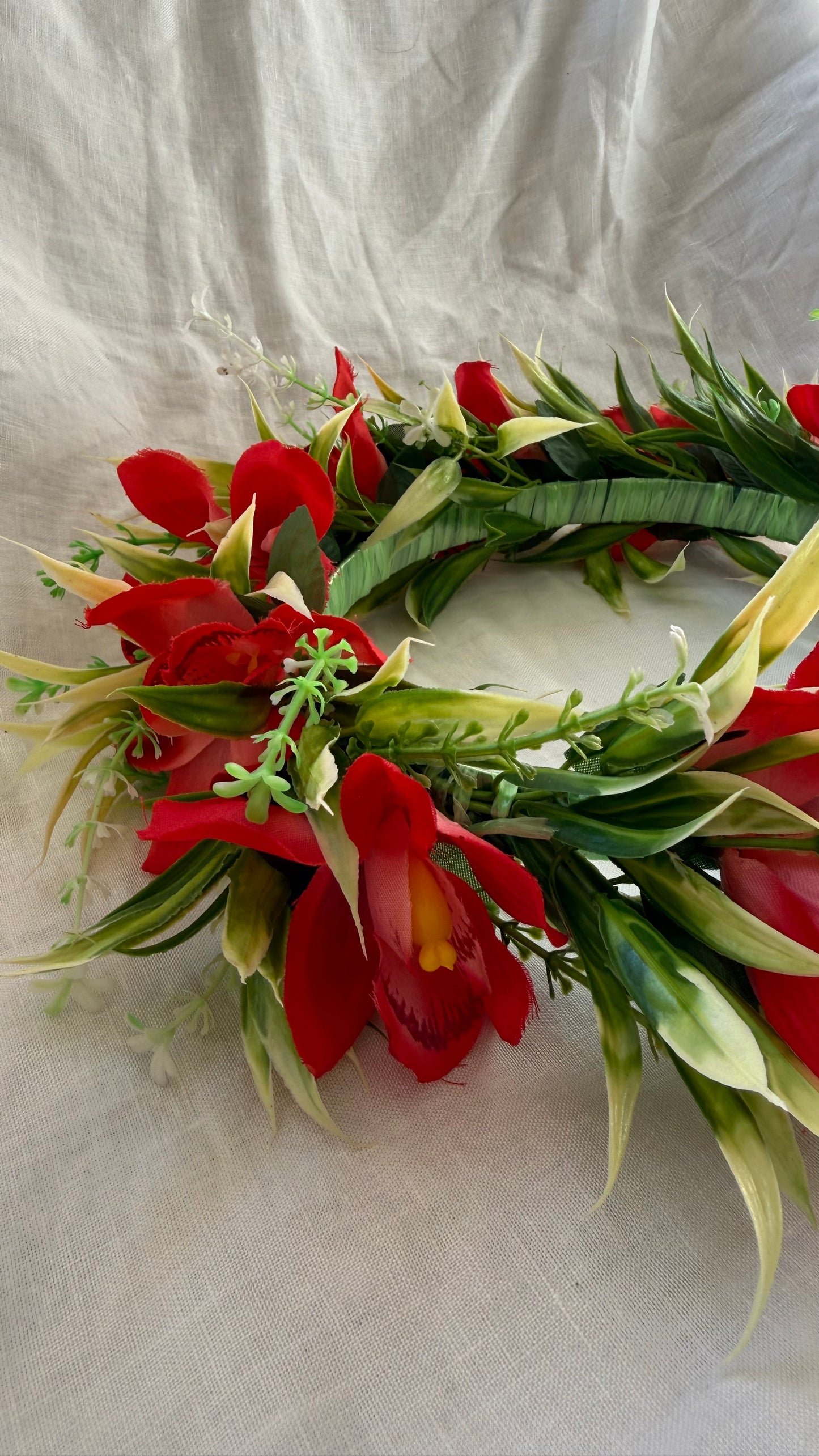 Pale Hawaiian Flower Crowns Lei Po’o