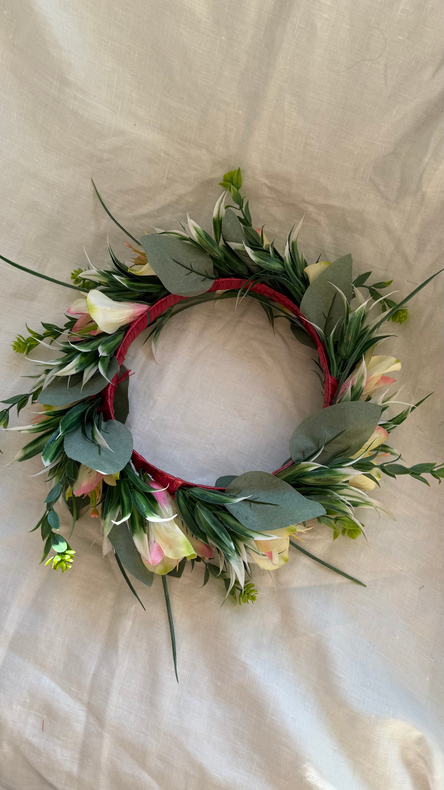 Pale Hawaiian Flower Crowns Lei Po’o