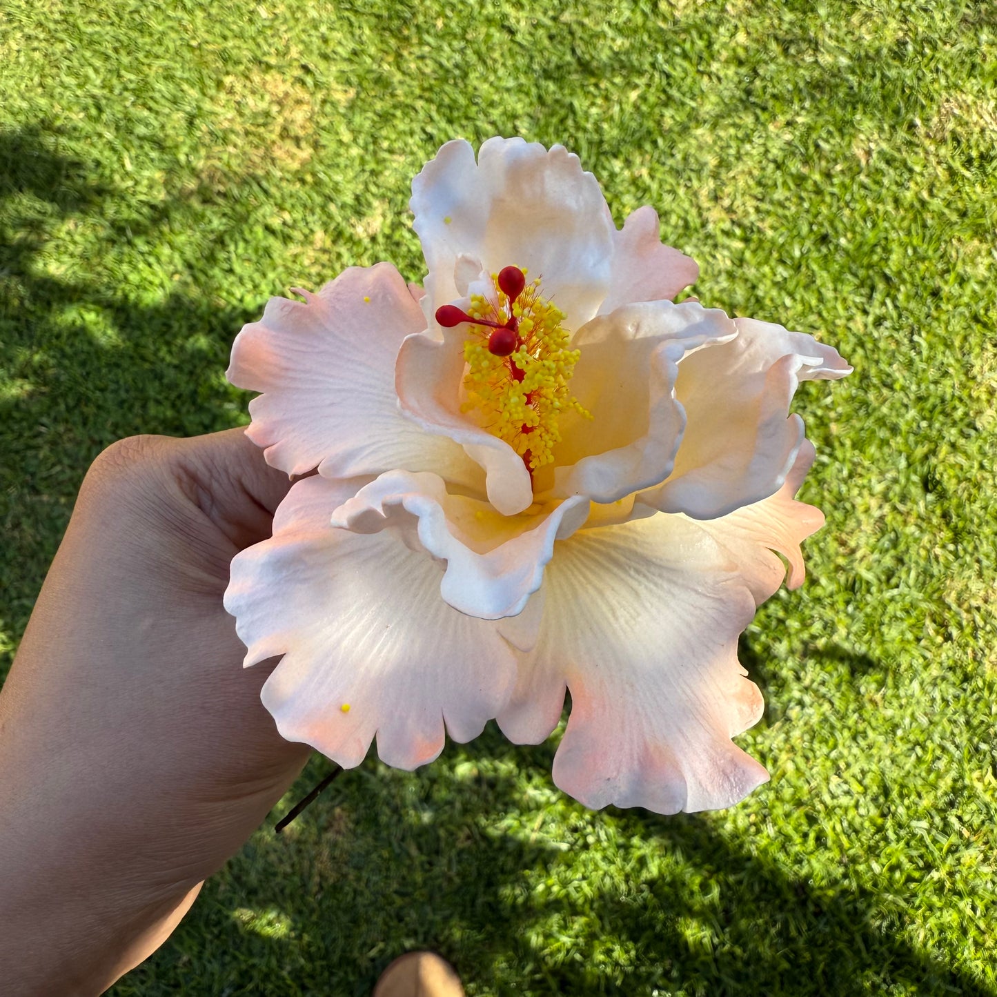 Arihi XL Double Hibiscus Flowers 11cm