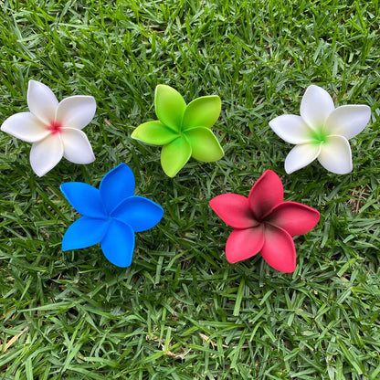 Elei Frangipani Sei Foam Flowers 7.5cm Pacific Islands Accessories Size Medium - Island Aesthetica