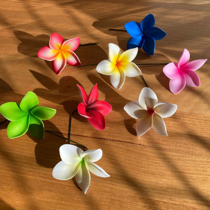 Elei Frangipani Sei Foam Flowers 7.5cm Pacific Islands Accessories Size Medium - Island Aesthetica