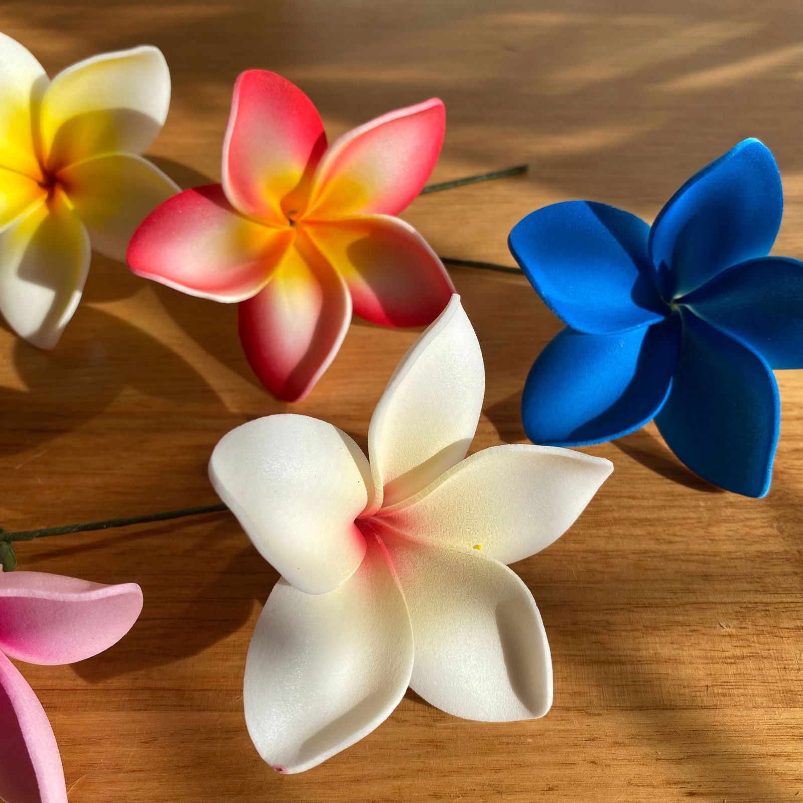 Elei Frangipani Sei Foam Flowers 7.5cm Pacific Islands Accessories Size Medium - Island Aesthetica