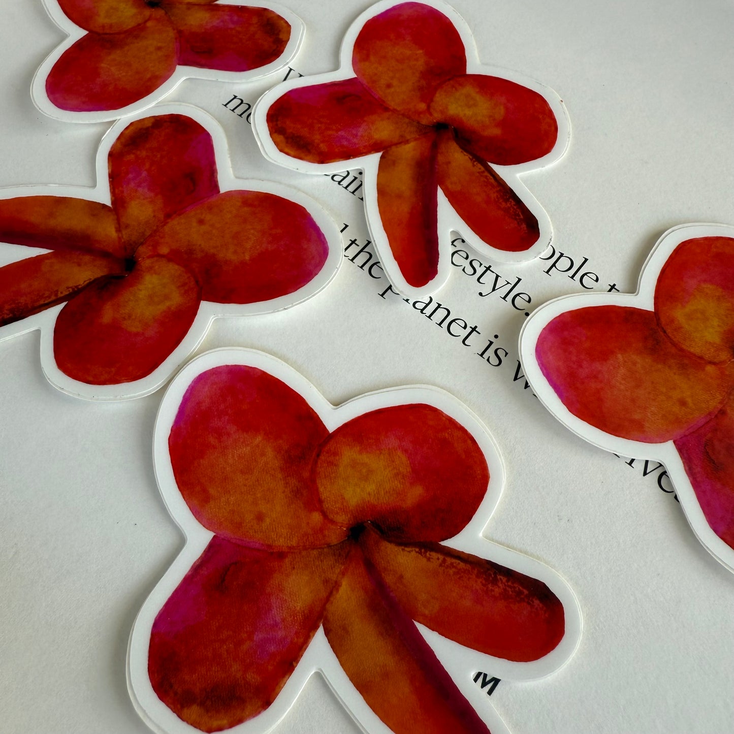 Plumeria Stickers