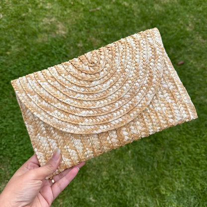 Straw Woven Beach Clutch Island Purse Handbag