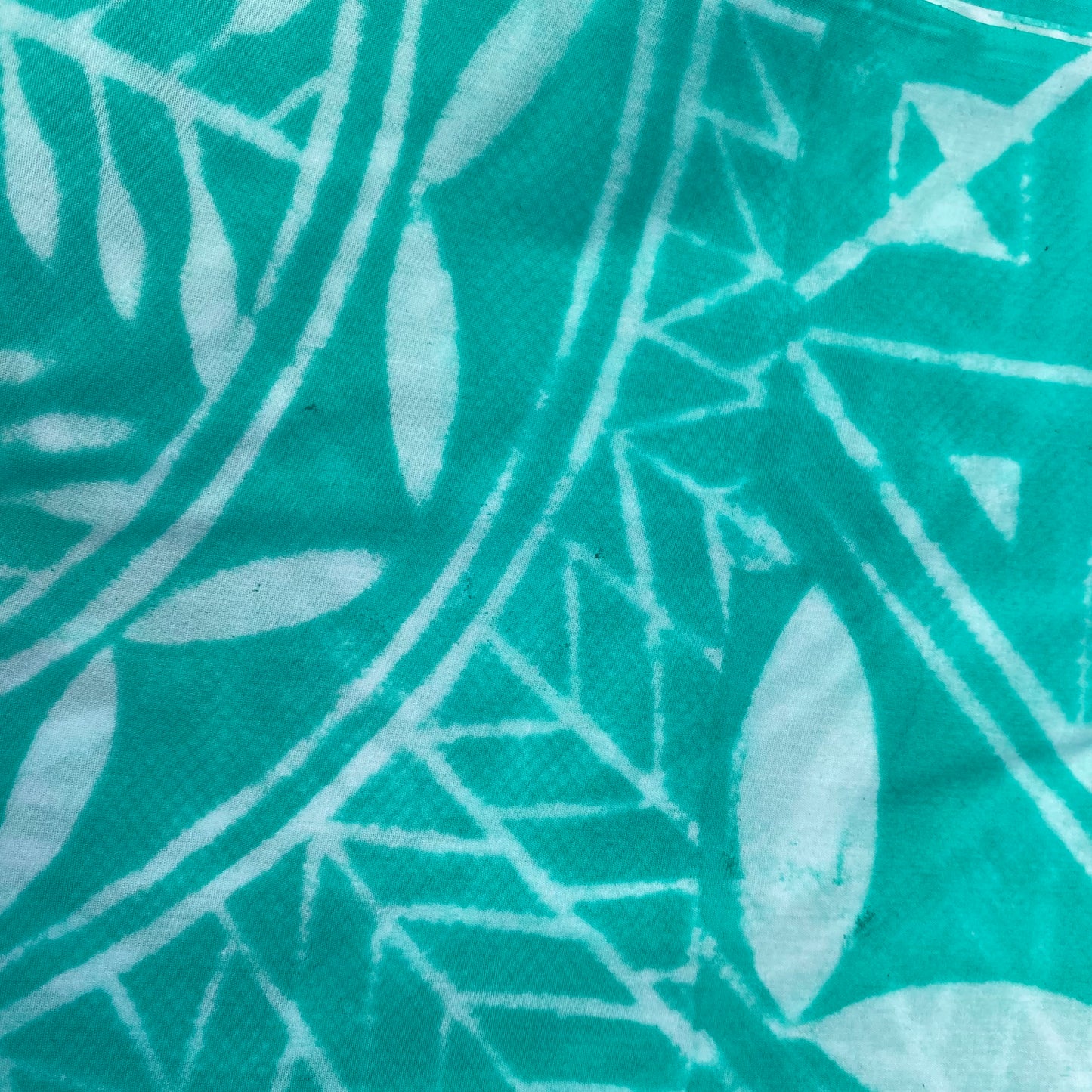 2m Pastel Tidal Block Print Table Cloth or Ie Lavalava Women's Pareo Cotton Poplin Sarong Beach Cover Up Size L