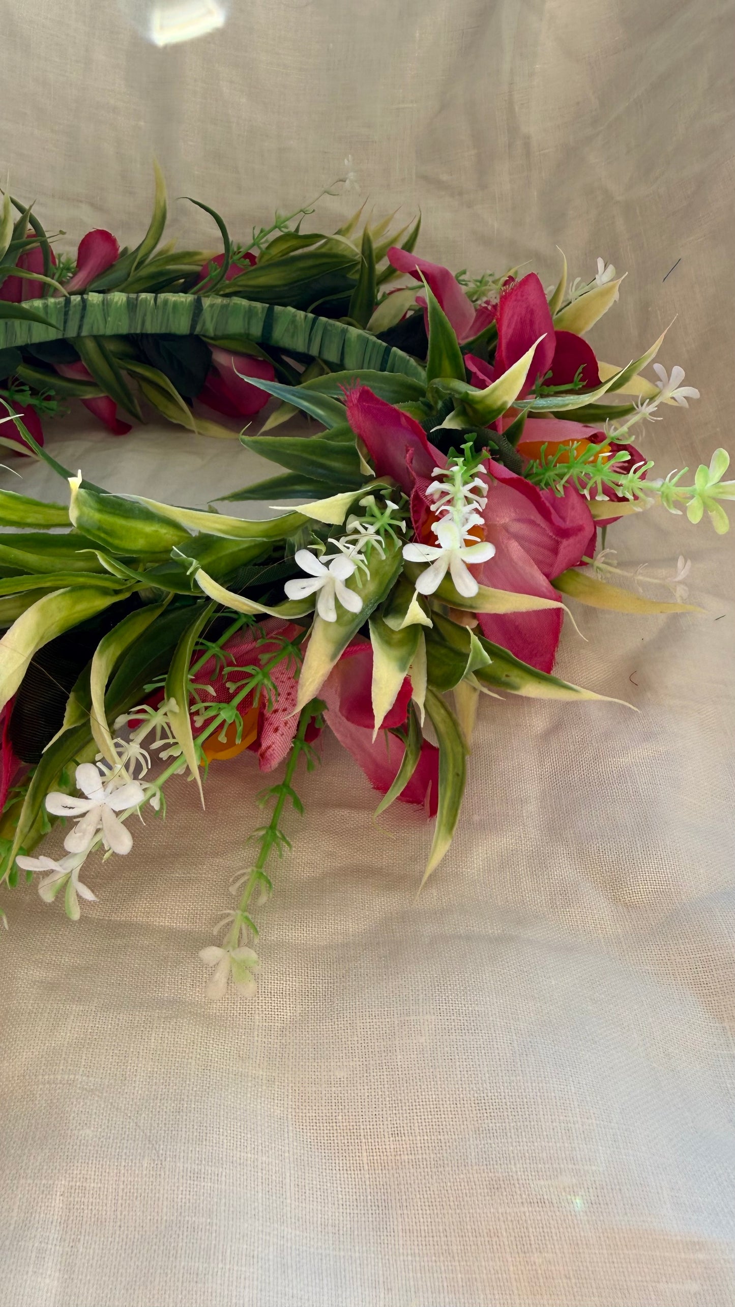 Pale Hawaiian Flower Crowns Lei Po’o