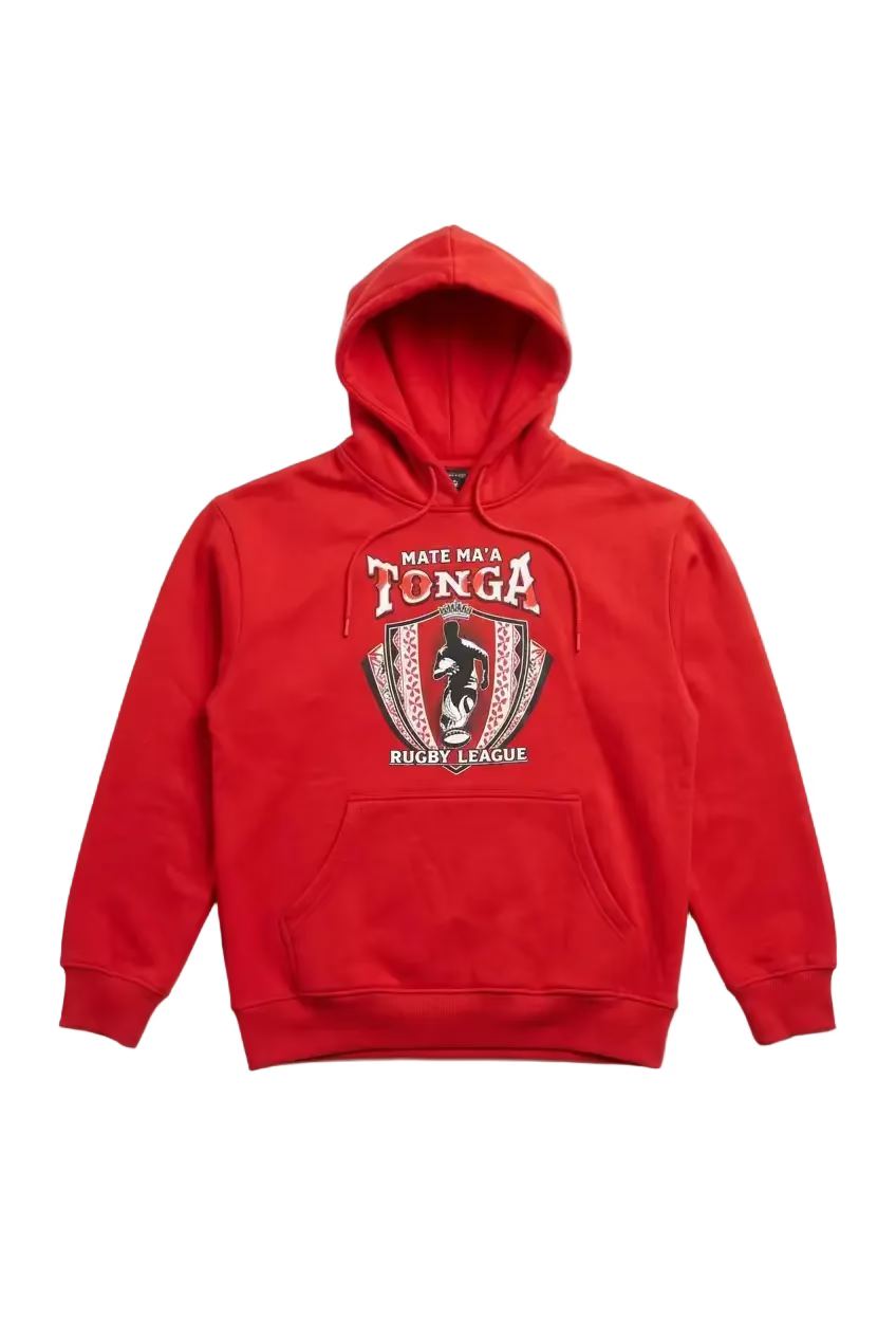 Mate Ma’a Tonga Rugby League Hoodie – Red