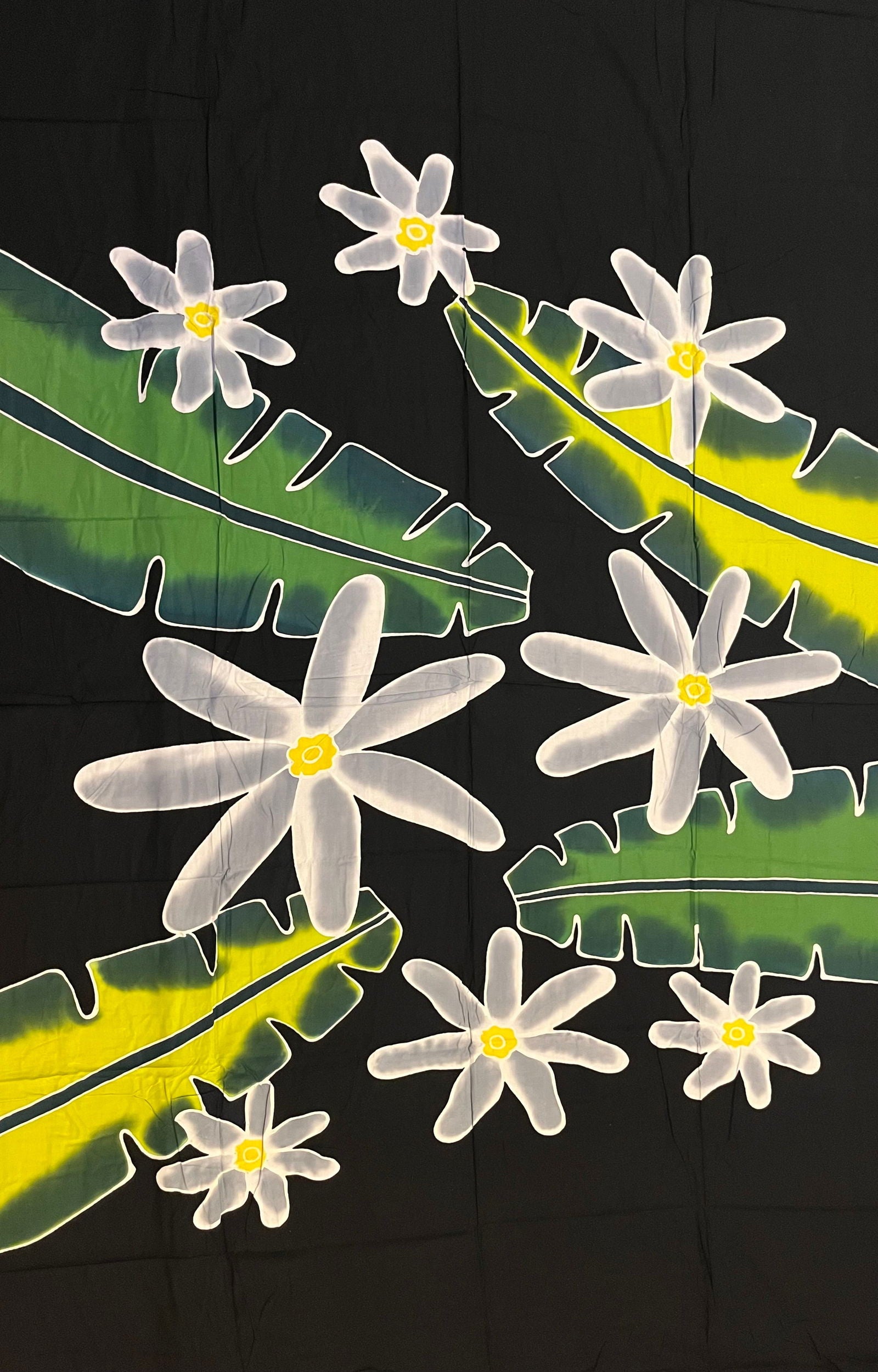 Ie Lavalava Women's Black Pareau Floral Sarong Beach Tropical Cover Up Size M Rayon #product_variant# - Island Aesthetica