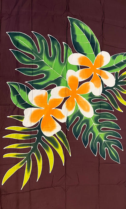 Ie Lavalava Women's Pareau Floral Sarong Beach Tropical Cover Up Size M Rayon #product_variant# - Island Aesthetica