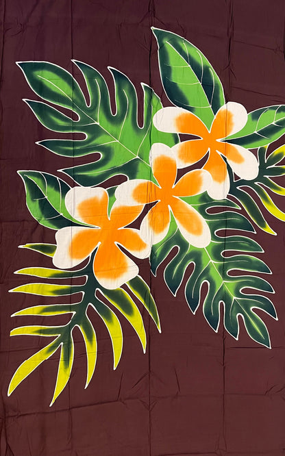 Ie Lavalava Women's Pareau Floral Sarong Beach Tropical Cover Up Size M Rayon #product_variant# - Island Aesthetica