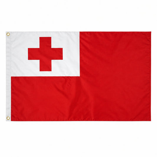 Large Tongan Pole Flag 3x5ft