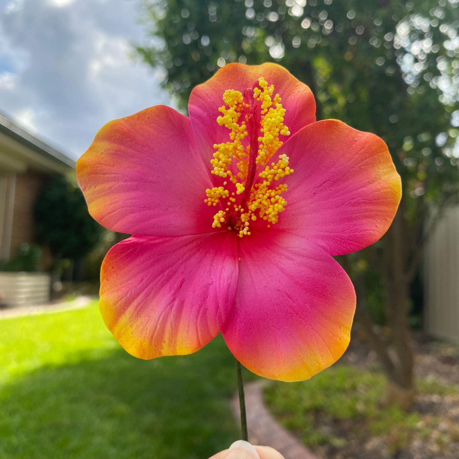 Medium Hibiscus Sei Foam Flowers 8.5cm Aute Pacifika Pua - Island Aesthetica