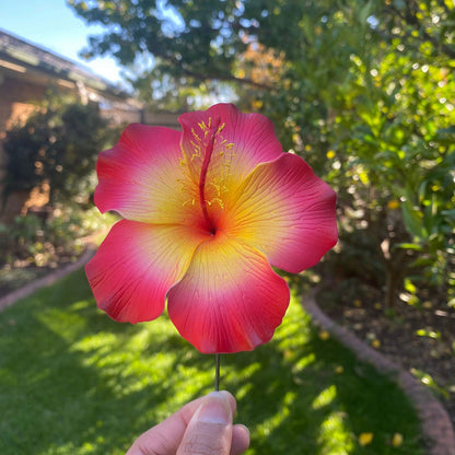 Millilani Large Hibiscus Sei Aute Hair Foam Flowers 9cm Pacifika - Island Aesthetica