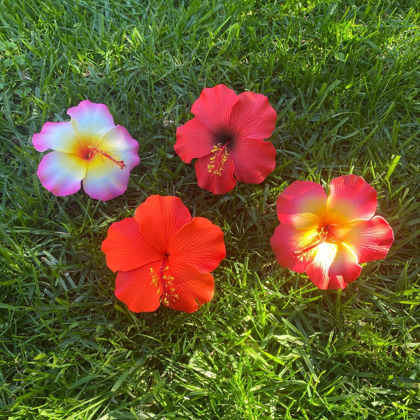 Millilani Large Hibiscus Sei Aute Hair Foam Flowers 9cm Pacifika - Island Aesthetica