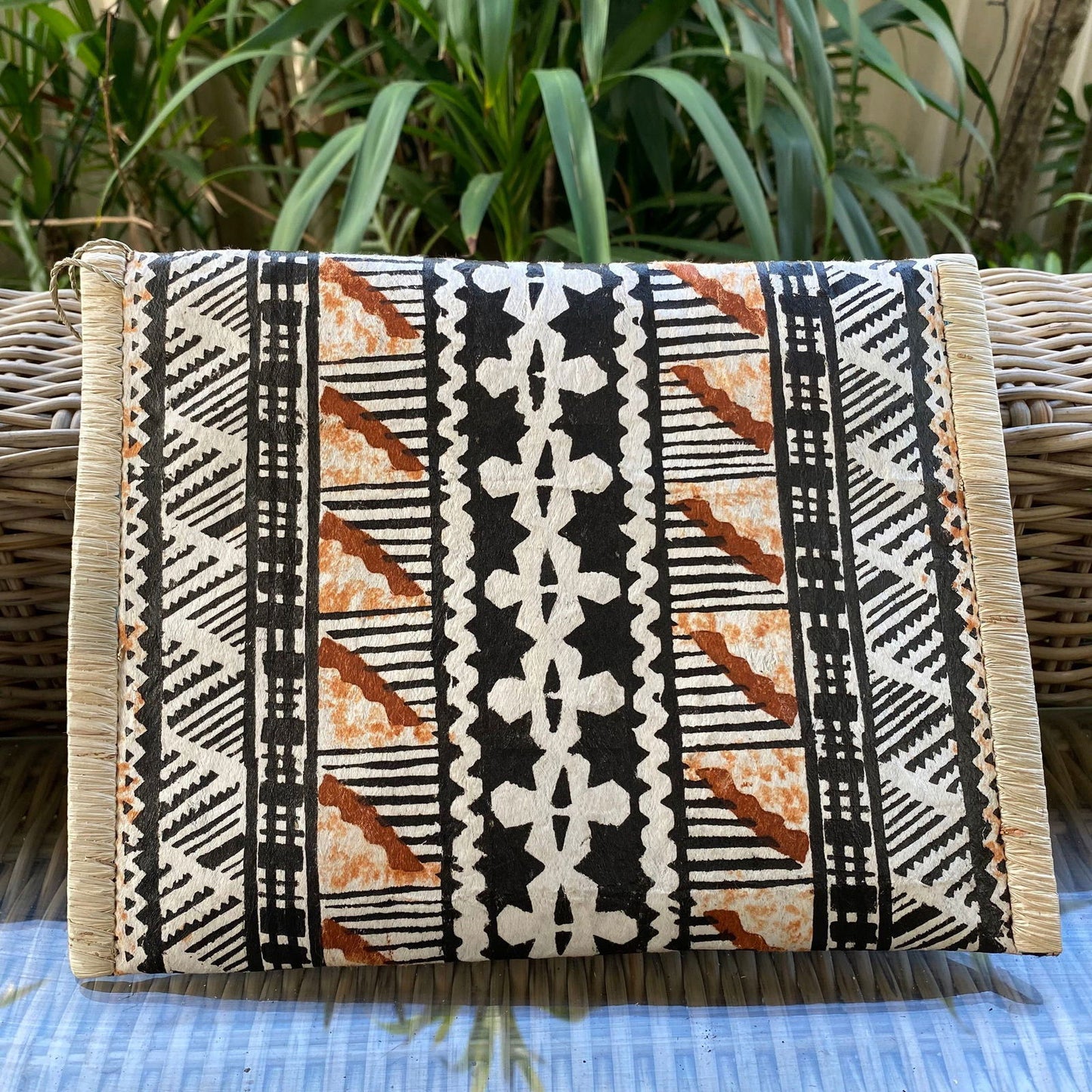 Nadi Fijian Tapa Print Bag Clutch Island Purse Handbag Laptop Sleeve - Island Aesthetica