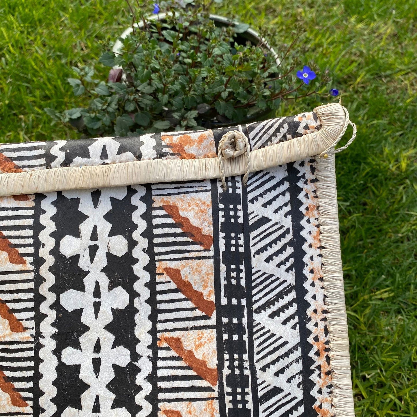 Nadi Fijian Tapa Print Bag Clutch Island Purse Handbag Laptop Sleeve - Island Aesthetica