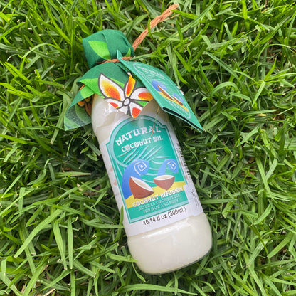 Natural Fijian Coconut Body & Hair Oil 300ml #product_variant# - Island Aesthetica