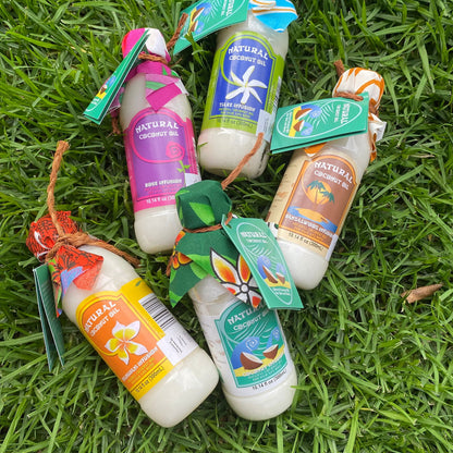 Natural Fijian Coconut Body & Hair Oil 300ml #product_variant# - Island Aesthetica