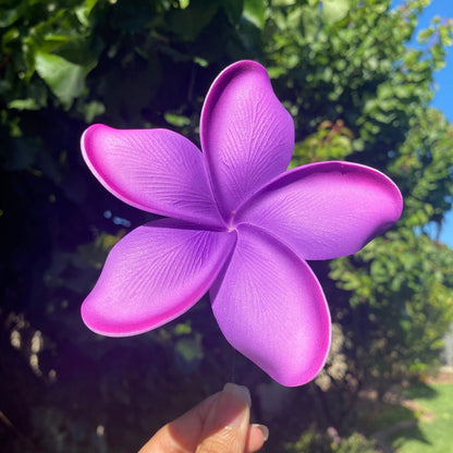 Noalofa Large Frangipani Sei Hair Flowers 11cm Tekiteki Pacific Islander Womens Accessories - Island Aesthetica