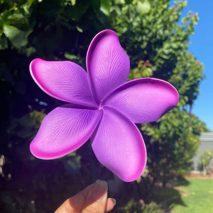 Noalofa Large Frangipani Sei Hair Flowers 11cm Tekiteki Pacific Islander Womens Accessories - Island Aesthetica
