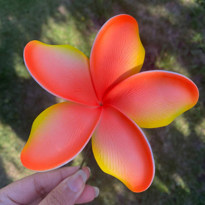 Noalofa Large Frangipani Sei Hair Flowers 11cm Tekiteki Pacific Islander Womens Accessories - Island Aesthetica