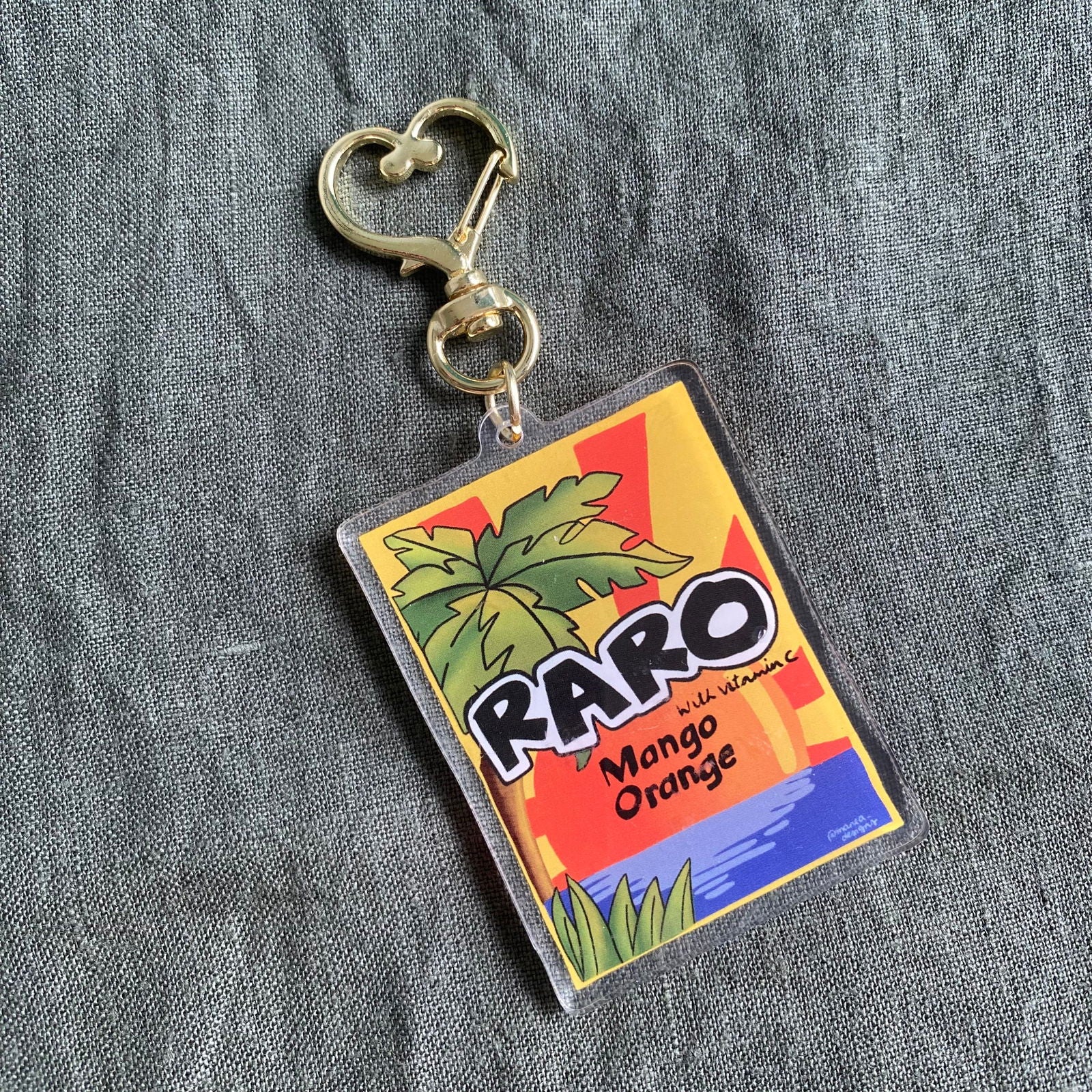 Raro Acrylic Keychain Bag Charm - Island Aesthetica