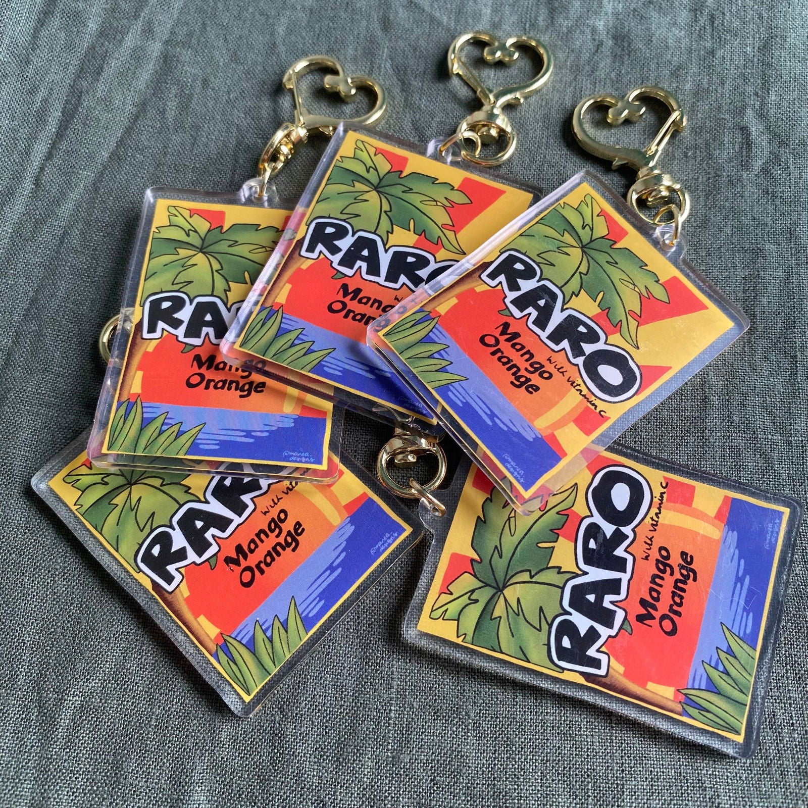Raro Acrylic Keychain Bag Charm - Island Aesthetica