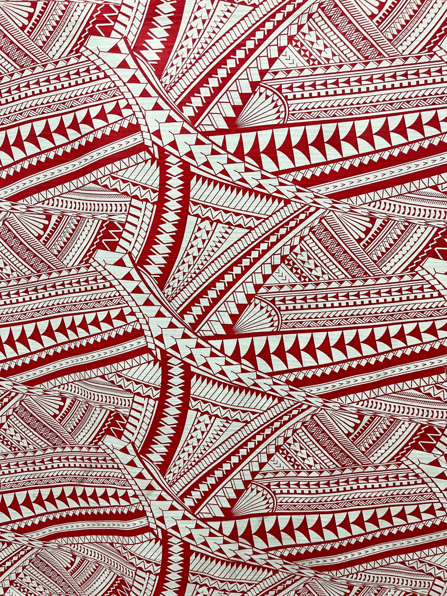 Red & White Print Fabric Material (by the meter) #product_variant# - Island Aesthetica