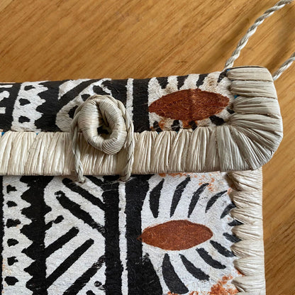 Suva Fijian Tapa Print Clutch Island Purse Handbag Laptop Sleeve - Island Aesthetica