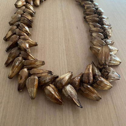 Ula Fala Mens Handmade Natural Seed Traditional Lei Samoan Tongan Chief Necklace - Island Aesthetica